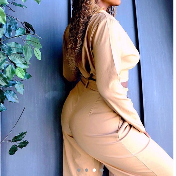 Camel brown two piece set - Picture 3 of 4